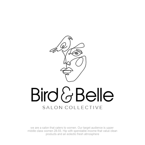 Salon Logo for a downtown salon with a boho vintage aesthetic. Were a clean salon and market to women 25-50, hip but ups Design by Drawing Pencil ®