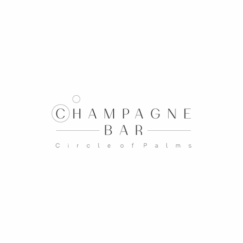 Luxury and modern Champagne Bar logo Design réalisé par PATIS