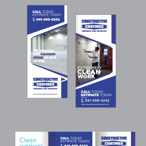 Commercial painting company brochure ad contest, looking for clean crisp look Design por Dzine Solution
