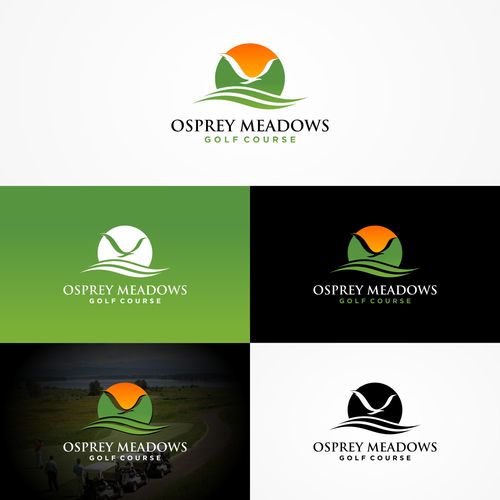 Golf Course Logo - Osprey Meadows Golf Course at Tamarack Design by Gatot Kaca™