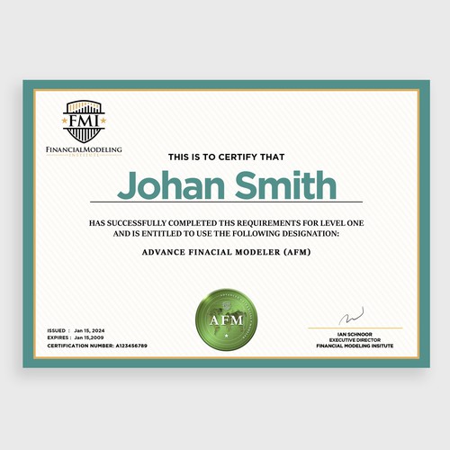 Looking for Custom Professional Certificate Design Design by COMGUYZ