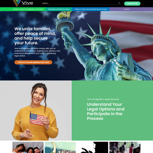 Immigration Work Permit Site Focused Redesign Design by Technology Wisdom