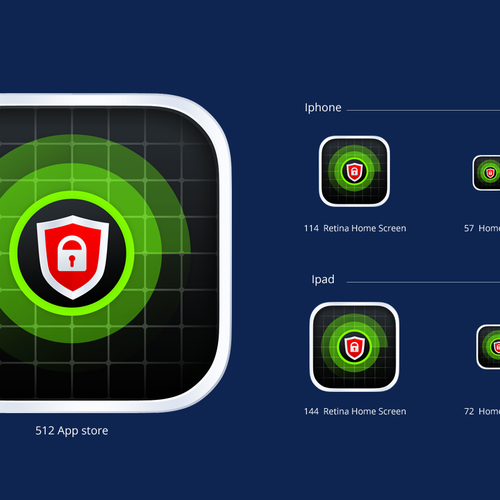 Create Android app icon for an innovative security app Design by Gebe_Design