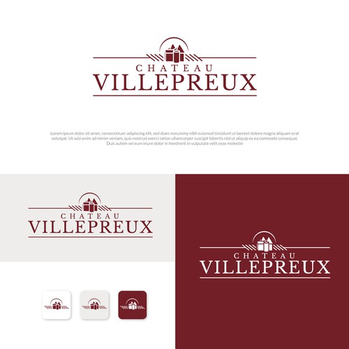 Modern new logo for French chateau and vineyard Design réalisé par Danielle Curtis