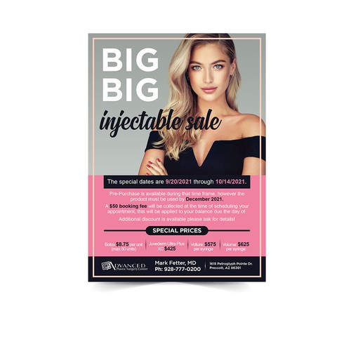 Botox and Filler Injectable Sale Add Design by Xnine