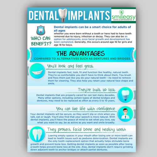 Cosmetic Dentistry Poster for Implants Poster contest