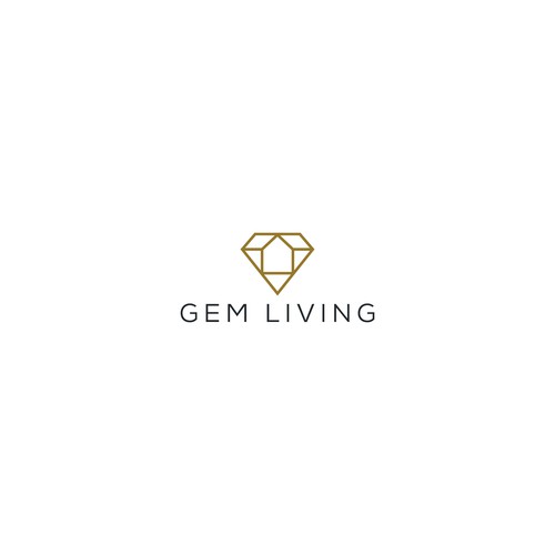 Geometrical, minimalist, modern brand design for Gem Living Design by Mittpro™ ☑