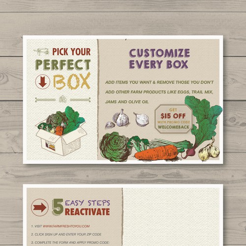 Create a Farm Delivery Postcard Design by afc81