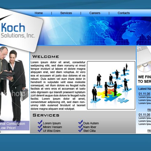 $500.00 Website template (Design only) Design by pinoydesign