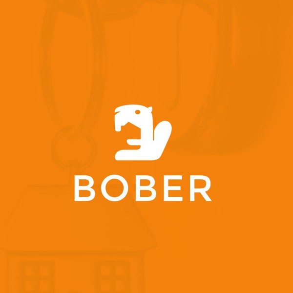 logo for a youth startup Bober in real estate industry