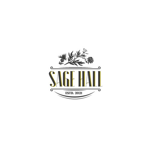 Sage Hall - Country Swing Dance & Wedding Venue Logo Design réalisé par Mararti