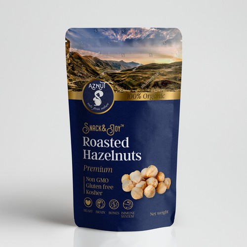 Create a great product package for Aznut hazelnuts Design by znakovanj