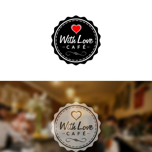 Logo for With Love Café Design by Angga Panji™