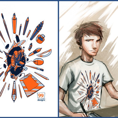 Create 99designs' Next Iconic Community T-shirt Design por Clouds940