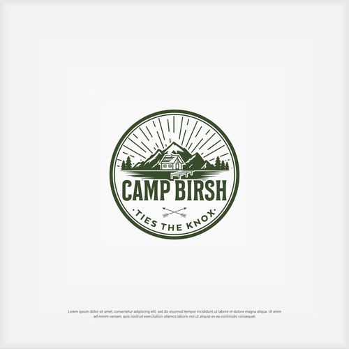 Design Our Camp-Themed Wedding Logo! Design by Dirtymice