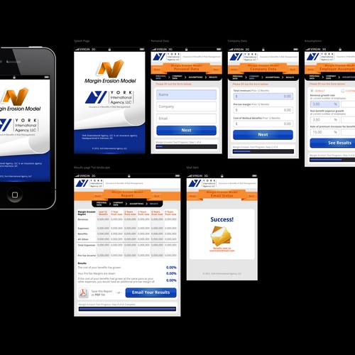 Help York International Agency, LLC with a new mobile app design デザイン by Sagenlicht