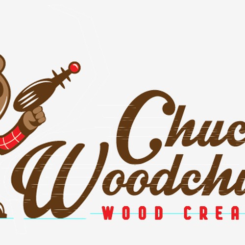Logo for Chucky Woodchuck Wood Creations Logo design contest