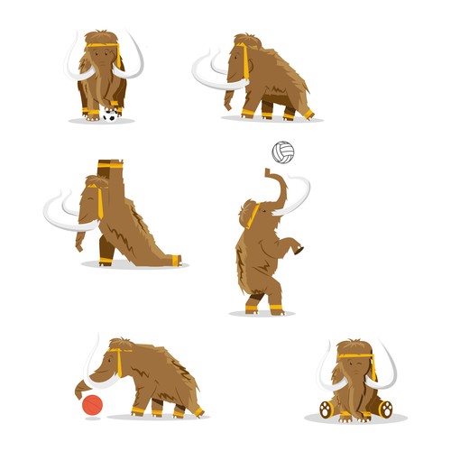 Mammoth Mascot (2D Illustrator with Depth to Pop) Design von annnko