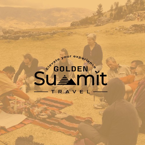 Wordmark logo for travel company looking to elevate (summit) travel experiences Design by Eeshu