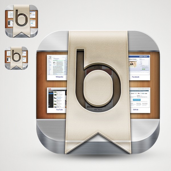 Design by asterixDesign titled "Help Bookmarks.io with a new icon or button design"