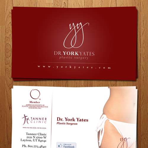 Dr. York Yates Plastic Surgery - business card Design by Mo Camara