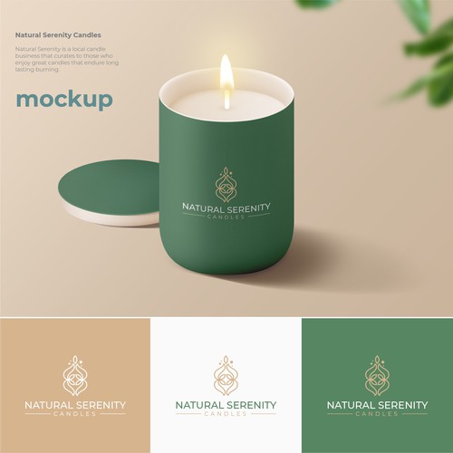 "Design a candle logo for all natural soy wax to appeal to everyone" Design by GAJNI