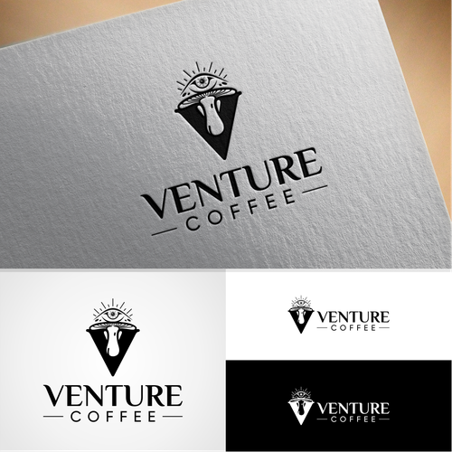Venture coffee is a newly established coffee company seeking a psychedelic inspired logo! Design by Spidol clasic