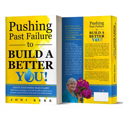 Designs | Pushing Past Failure to Build a Better You! | Book cover contest