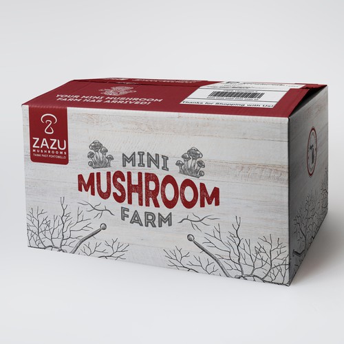 Mushroom Grow Kit Design by StanBranding