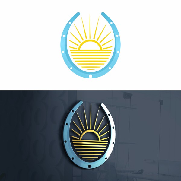 A logo for a San Diego Summer music festival revolving around the horse races and house music