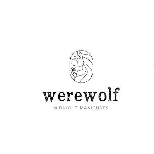 99d: Werewolf Midnight Manicures logo Design by Cit