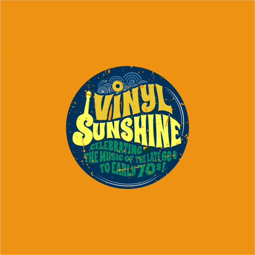 Vinyl Sunshine needs an uplifting retro, 60s/70s BAND logo Design by LALURAY®