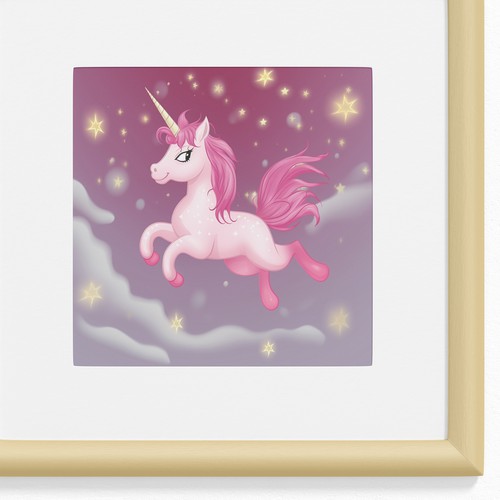 Design unique baby nursery poster with magical creatures Design by DWL-Designs