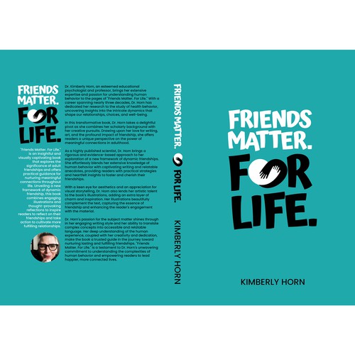 "Friends Matter. For Life.", insightful and visually captivating book on adult friendship Design by Aaniyah.ahmed