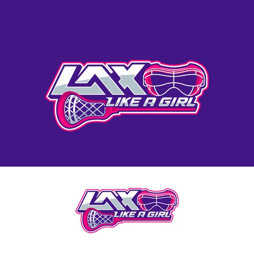 A classic yet fun logo for the fearless, confident, sporty, fun female lacrosse player Design by Jans...