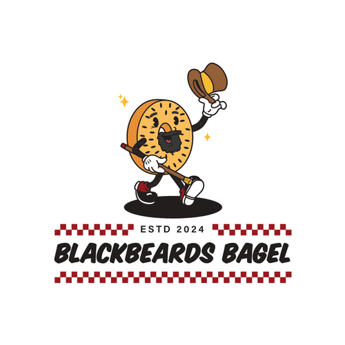 Blackbears Bagel Design by Ganbatte Creative