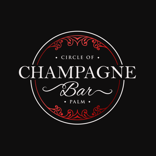 Luxury and modern Champagne Bar logo Design by Jacob Gomes