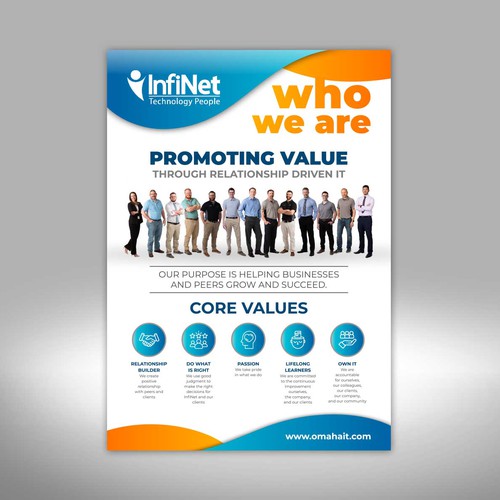 Tech Company "About Us" Flyer Design by Dzhafir