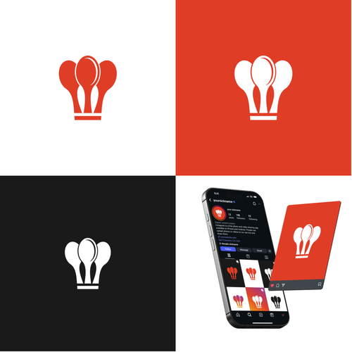 "CHEF": Food & Cooking Social Media Logo Design by kms*desen