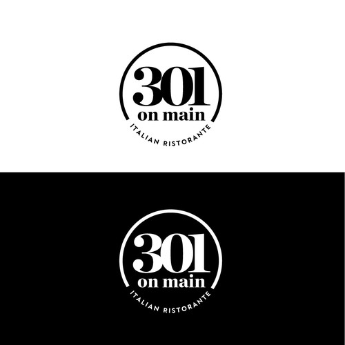 RESTAURANT 301 ADD ITALIAN RISTORANTE under logo Design by Jaely