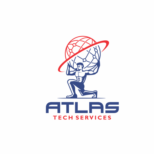 Guaranteed-  Create a logo and branding concept for Atlas Tech Services Design by Gasumon