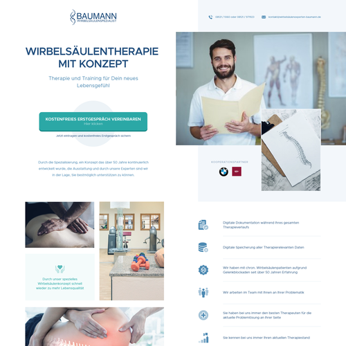Landing page design contest entry by Mulbrry