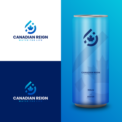 Logo design for a Canadian Canned Water Design réalisé par Direwolf Design