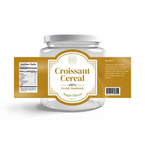label designs for food (tiny croissant) Design by Hermawae