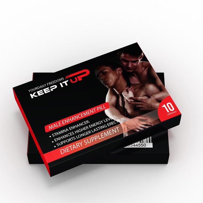 Powerful Box Design For New Male Enhancement Sex Pill Product Packaging Contest 8153