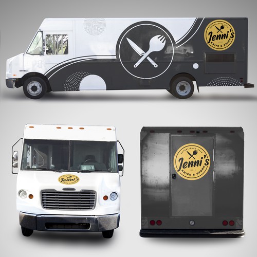 Create a food truck wrap for the spork & knife charcoal grill, concursos de  Rotulación de auto, camión o camioneta