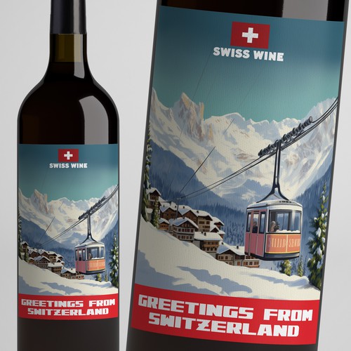 SWISS WINE for tourists Design by Windmill Designer™