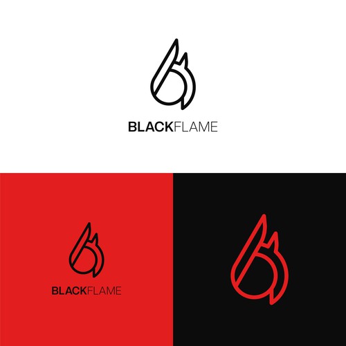 Cool, masculine Logo for company name „Black Flame” Design by alteros