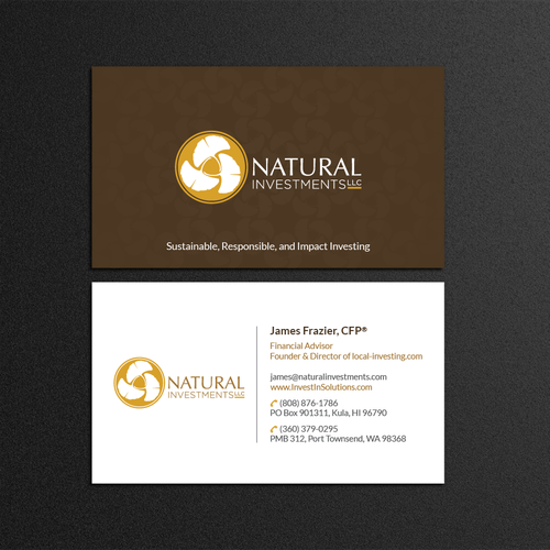 Green & Sustainable Financial Advisor Business Card ...