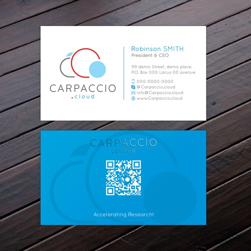 Give more muscle to research with graphic ID for CARPACCIO.cloud Design by Felix SH